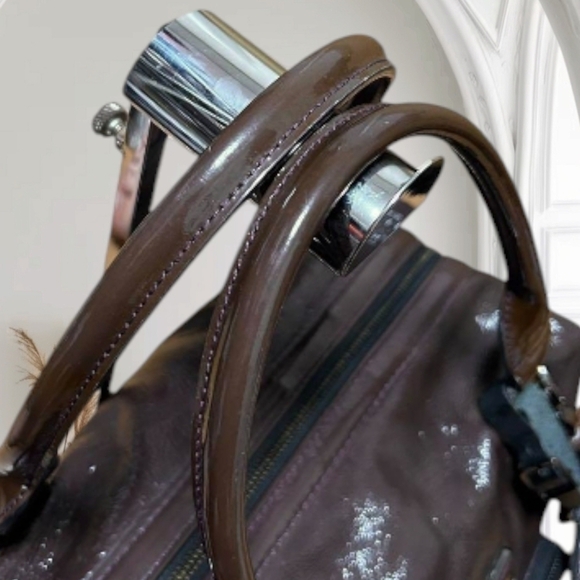 Longchamp Brown Boston Bag Enamel - Picture 4 of 17